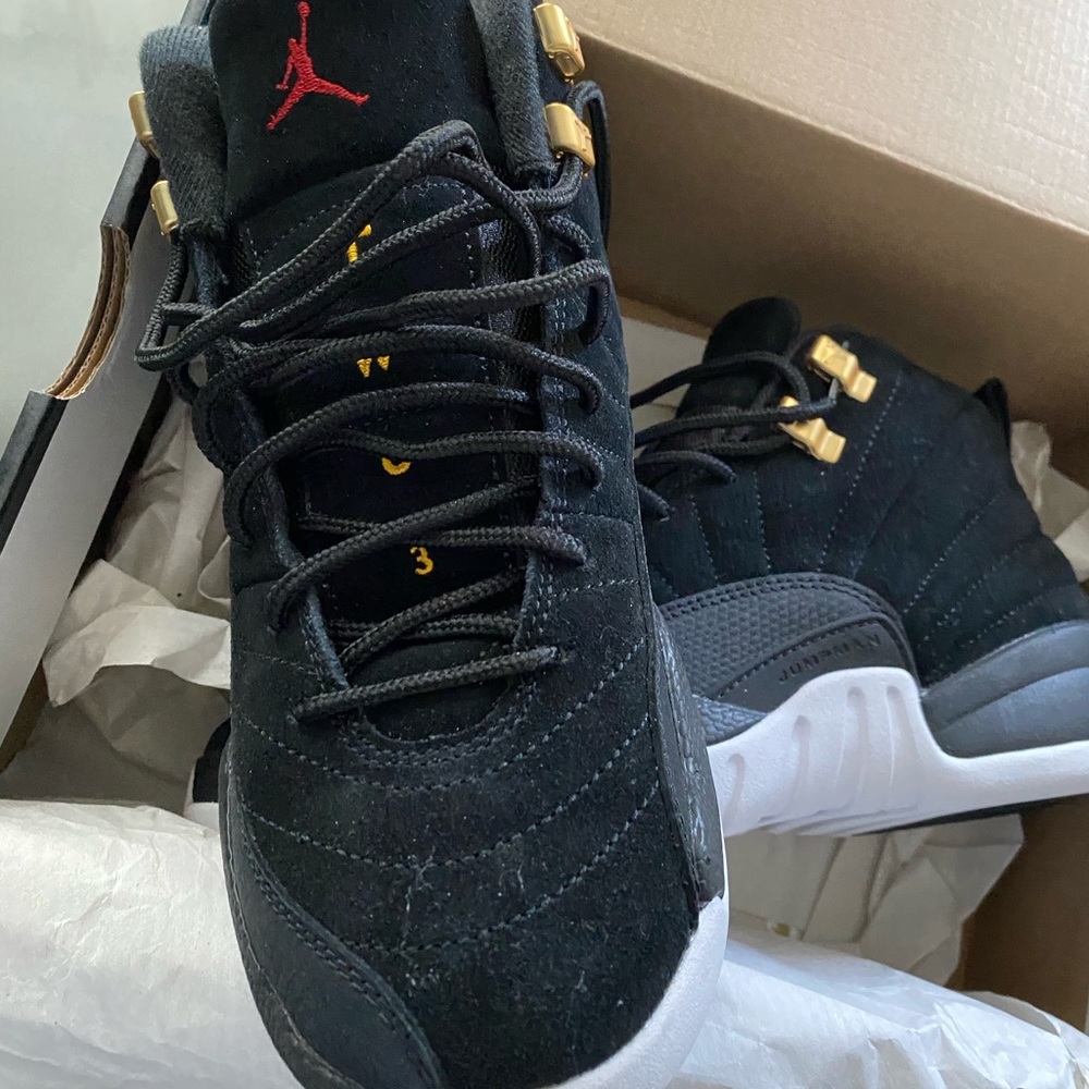 Air Jordan 12 Retro (NWOT) Black/Black -White - Picture 2 of 9